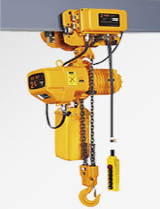 金屬加工機(jī)械車間環(huán)鏈電動(dòng)葫蘆起吊金屬原材料